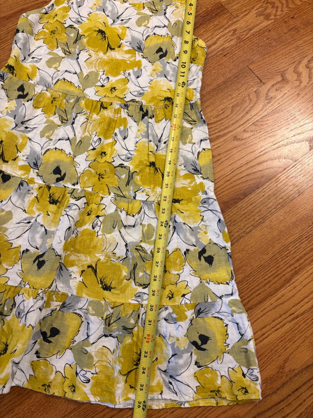 Valentina Naldi Yellow Floral Midi Dress - Picture 6 of 7
